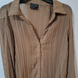 Wyatt Crinkle Sheer Blouse